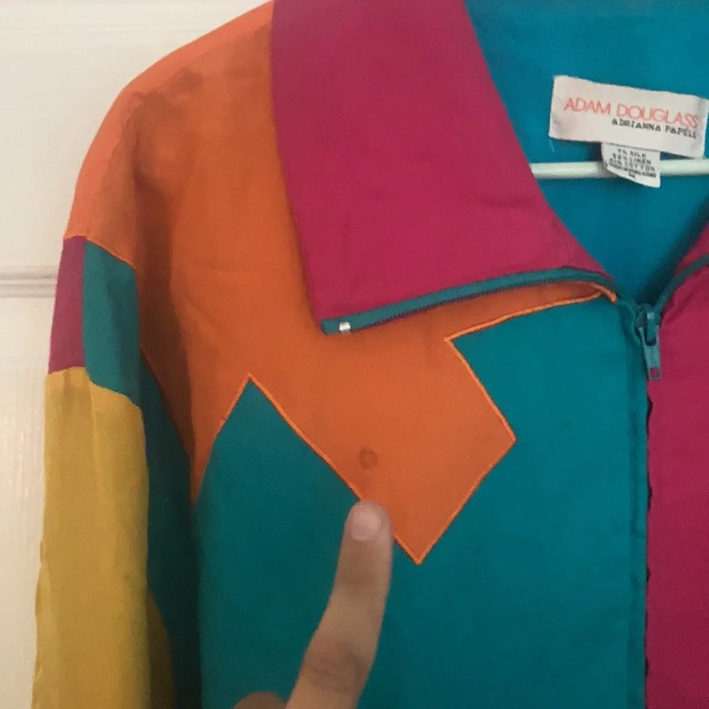 Vintage Retro 80’s Zip-up Jacket - Picture 3 of 7